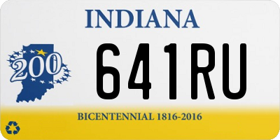 IN license plate 641RU