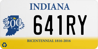 IN license plate 641RY