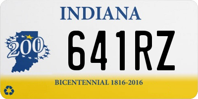 IN license plate 641RZ