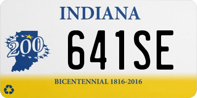 IN license plate 641SE