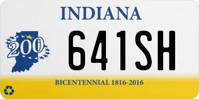 IN license plate 641SH