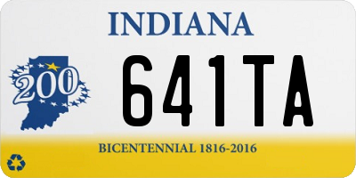 IN license plate 641TA