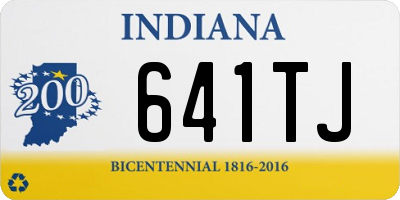 IN license plate 641TJ