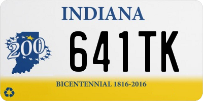 IN license plate 641TK