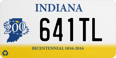 IN license plate 641TL