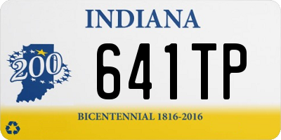 IN license plate 641TP