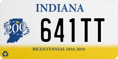 IN license plate 641TT