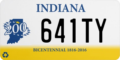 IN license plate 641TY