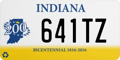 IN license plate 641TZ