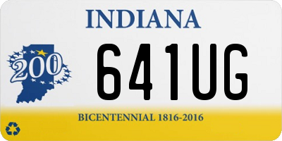 IN license plate 641UG