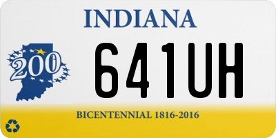 IN license plate 641UH
