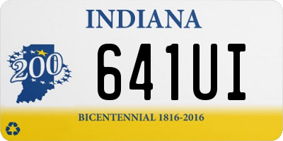 IN license plate 641UI