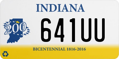 IN license plate 641UU