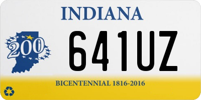 IN license plate 641UZ