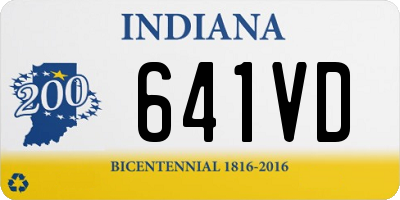 IN license plate 641VD