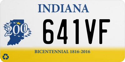 IN license plate 641VF