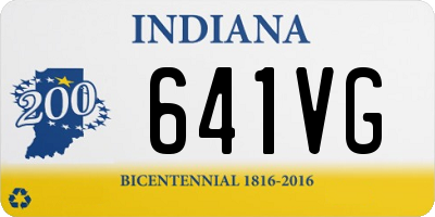 IN license plate 641VG