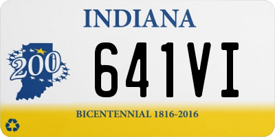 IN license plate 641VI