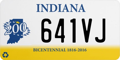IN license plate 641VJ