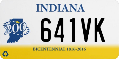 IN license plate 641VK