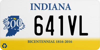 IN license plate 641VL