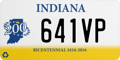 IN license plate 641VP