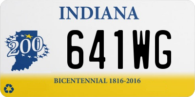 IN license plate 641WG