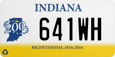 IN license plate 641WH