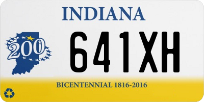 IN license plate 641XH