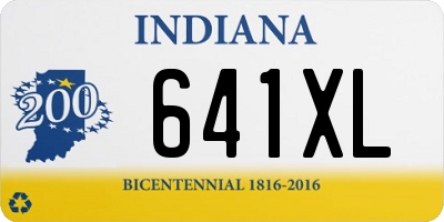 IN license plate 641XL