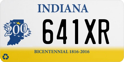 IN license plate 641XR