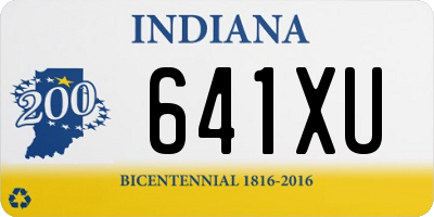 IN license plate 641XU