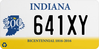 IN license plate 641XY