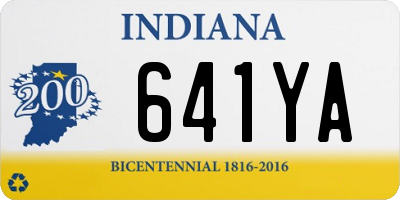 IN license plate 641YA
