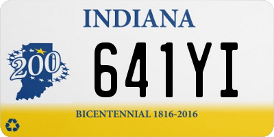 IN license plate 641YI