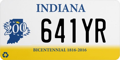 IN license plate 641YR