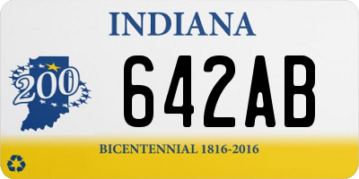 IN license plate 642AB