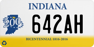 IN license plate 642AH