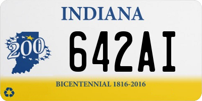 IN license plate 642AI