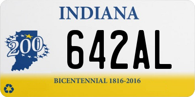 IN license plate 642AL