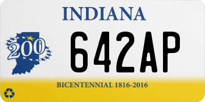 IN license plate 642AP