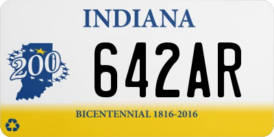 IN license plate 642AR