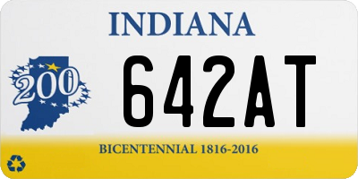 IN license plate 642AT