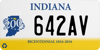 IN license plate 642AV