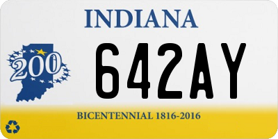 IN license plate 642AY