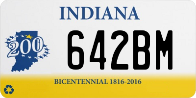 IN license plate 642BM