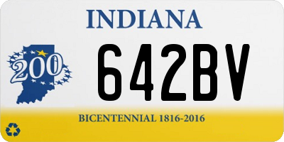 IN license plate 642BV