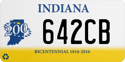 IN license plate 642CB