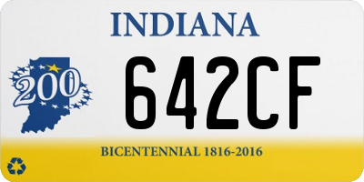 IN license plate 642CF