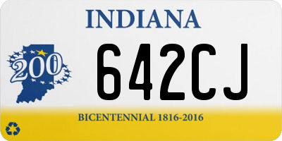 IN license plate 642CJ